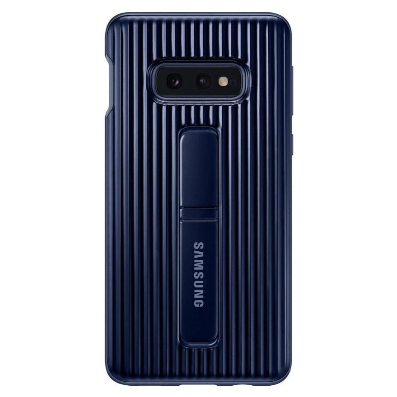 Official Samsung Protective Slim Textured Standing Cover for Samsung Galaxy S10e - Blue Black