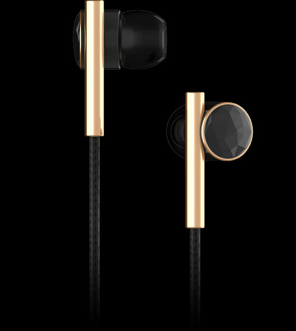 CAEDEN Linea No 2 In Ear Headphones- Faceted Carbon & Gold