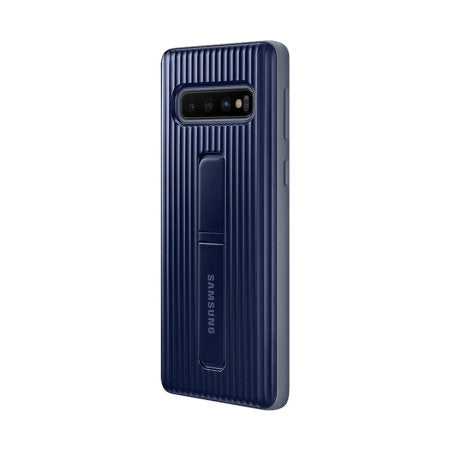 Official Genuine Samsung Galaxy S10 Protective Stand Cover Case - Blue