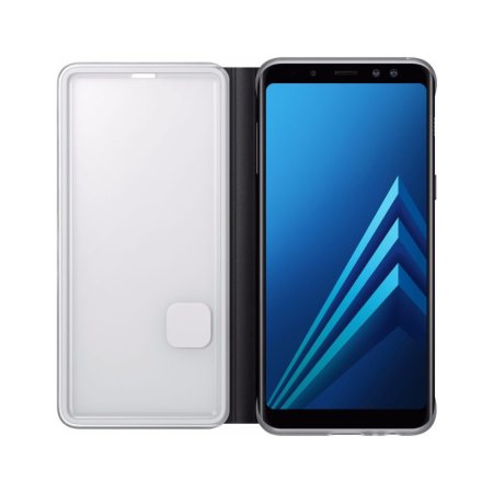 Official Genuine Samsung Galaxy A8 2018 Neon Flip Case Black