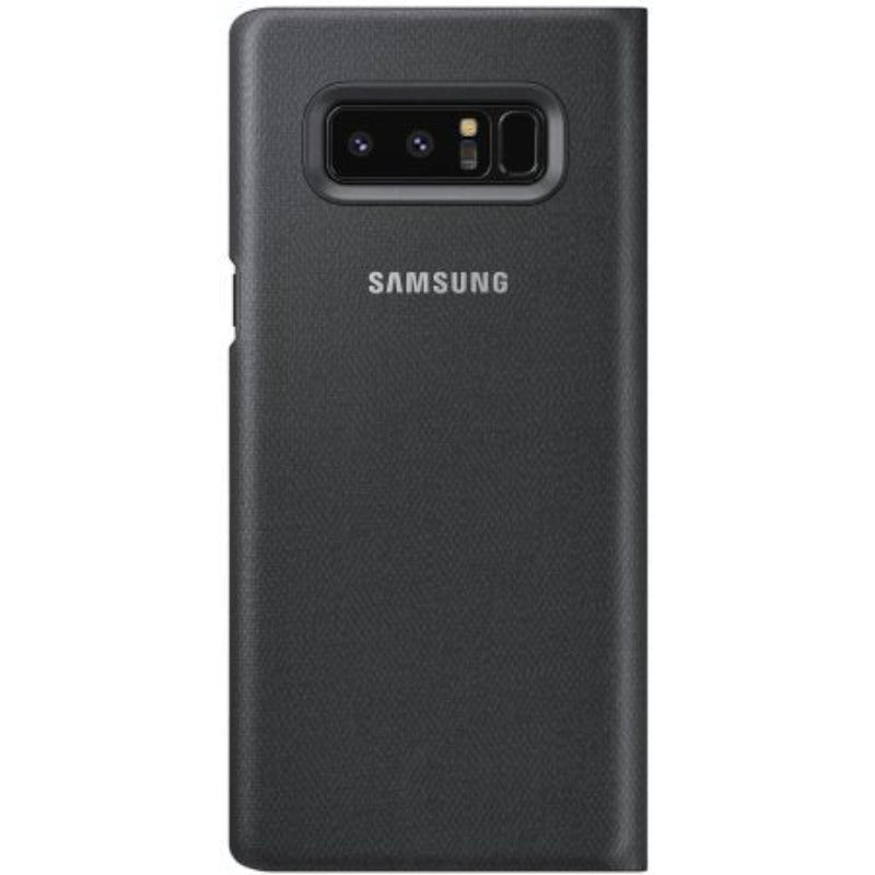 Samsung Galaxy LED View Flip Wallet Cover for Samsung Galaxy Note 8 - Black