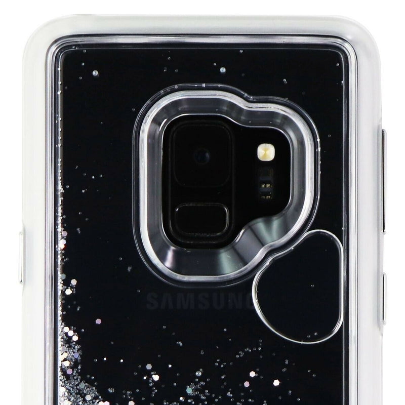 Case-Mate Waterfall Shimmer Case for Samsung Galaxy S9 - Clear/Silver Glitter