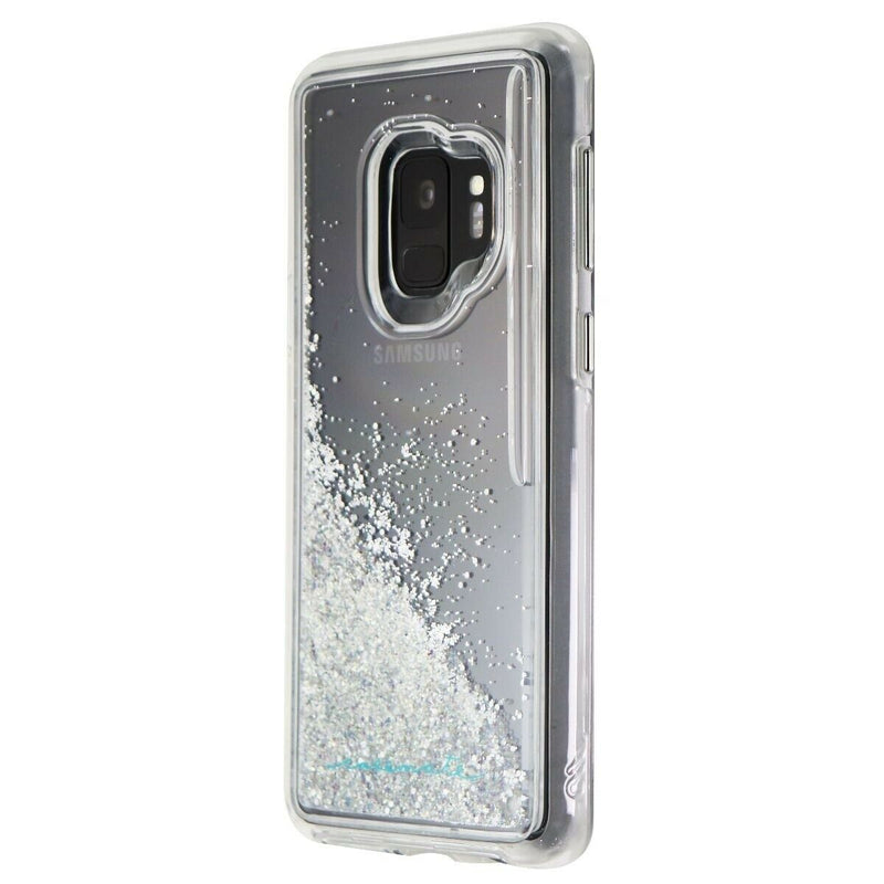Case-Mate Waterfall Shimmer Case for Samsung Galaxy S9 - Clear/Silver Glitter